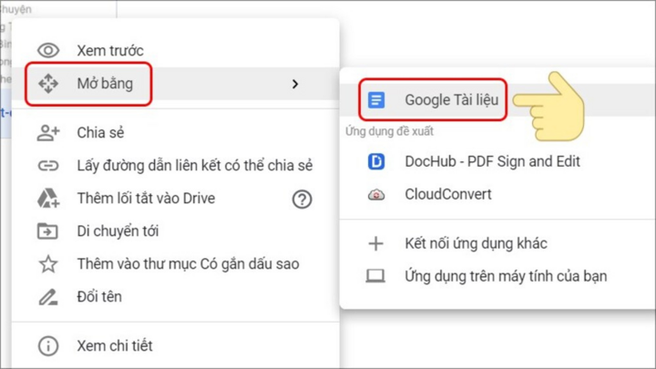 Chuyển hình ảnh thành văn bản bằng Google Tài liệu - Bước 3