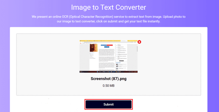 Chuyển chữ trong ảnh thành văn bản bằng Image To Text - Bước 3
