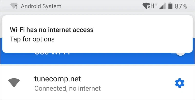 Nguyên nhân WiFi không có quyền truy cập Internet