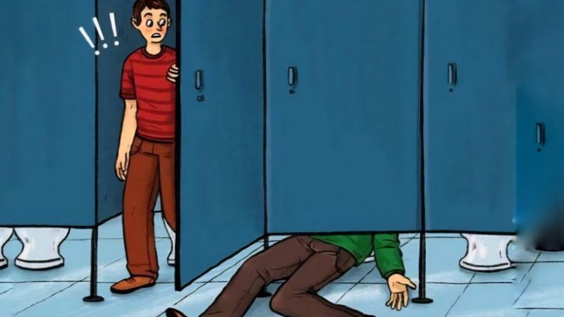 Tại sao cánh cửa nhà vệ sinh công cộng luôn có khe hở?