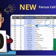 Cách dùng Focus Cell làm nổi bật dữ liệu trong Excel